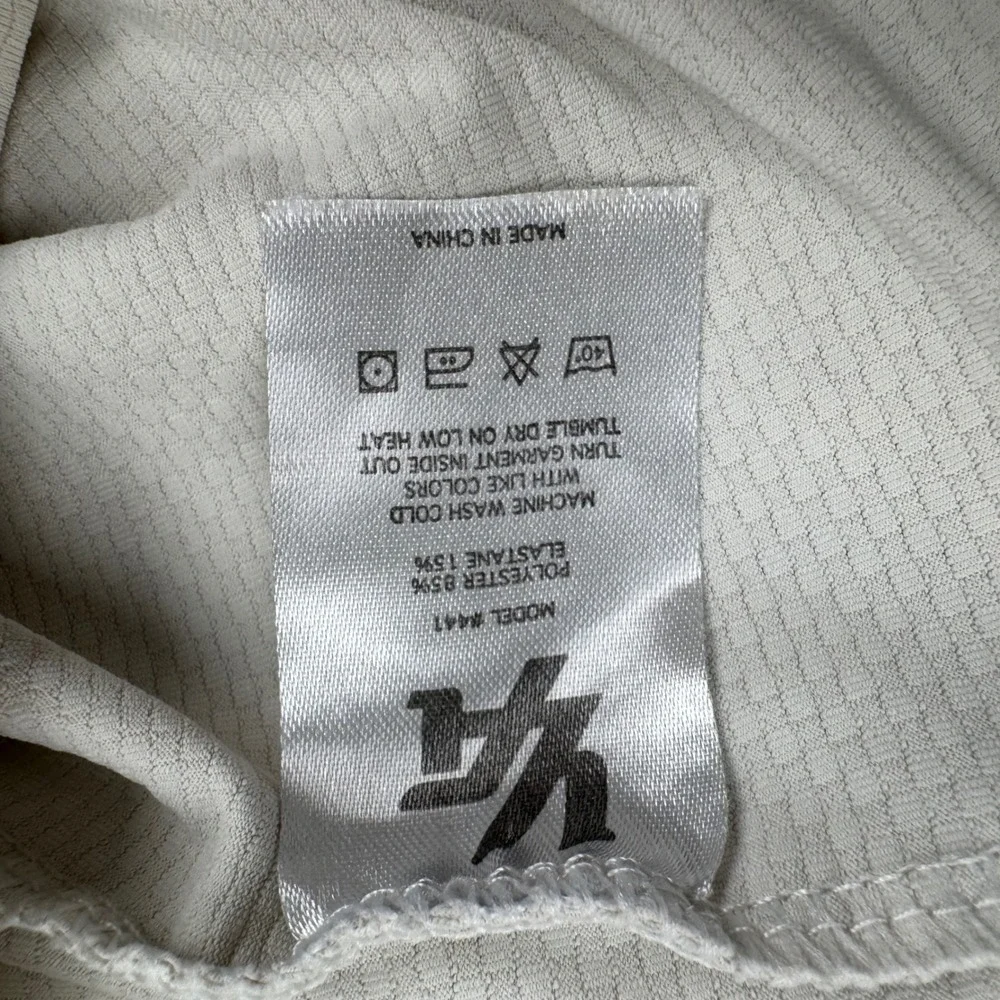 YoungLA Long Sleeve Shirt Mens Medium Beige Performance Athletic Top